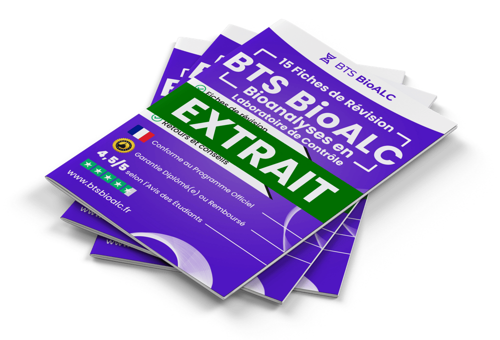 15 Fiches Révision gratuites BTS BioAlc